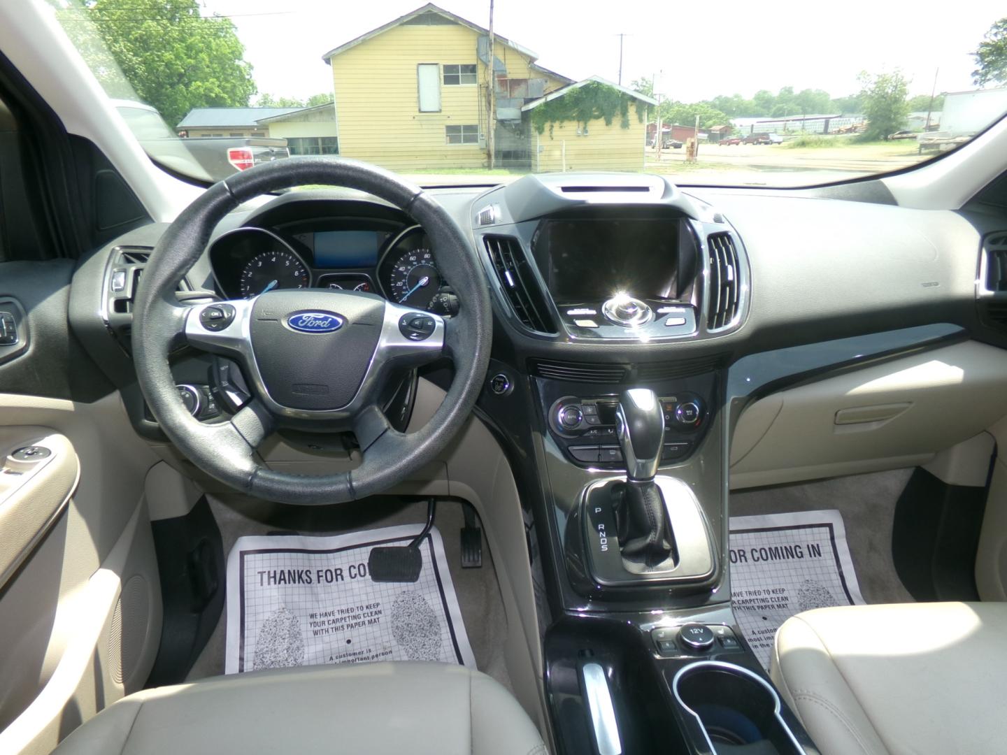 2015 White /Tan Ford Escape Titanium (1FMCU0JX9FU) with an 2.0L Ecoboost engine, automatic transmission, located at 401 First NE, Bearden, AR, 71720, (870) 687-3414, 33.726528, -92.611519 - Photo#22